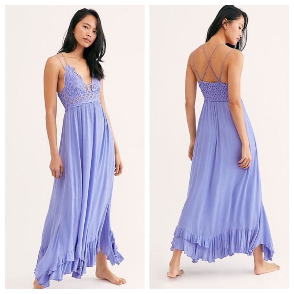 NWT Free People Adella Lacy Maxi Slip Dress.. Beautiful!